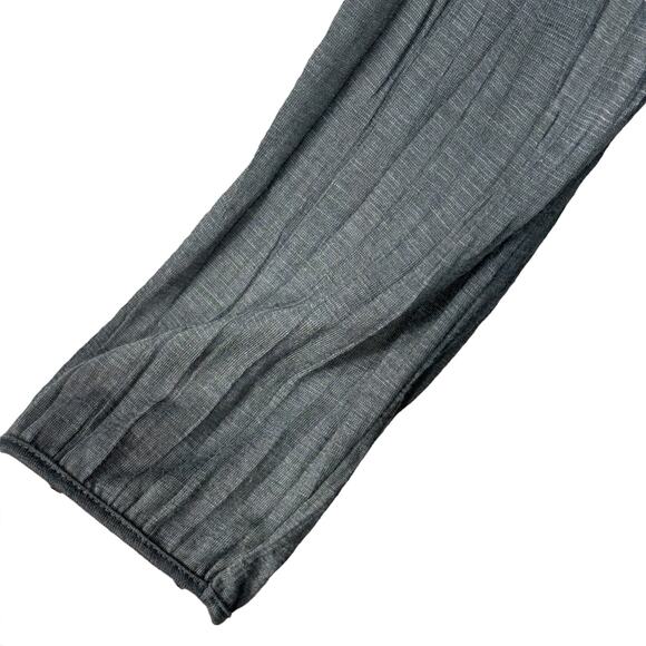 American Eagle Small Top Button-Up Floral Lace Long Sleeve Stretch Hi-Low Hem - Picture 4 of 9